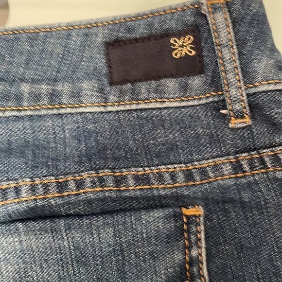 Simply Vera Vera wang jeans 8 stretchy blue straight - Picture 3 of 14